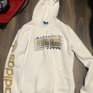 White Adidas hoodie